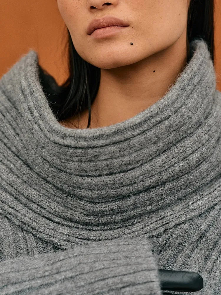 Asymmetric Rib Knit