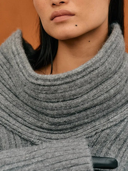 Asymmetric Rib Knit