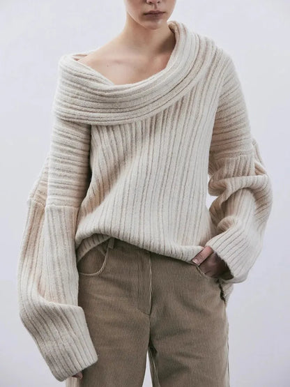 Asymmetric Rib Knit