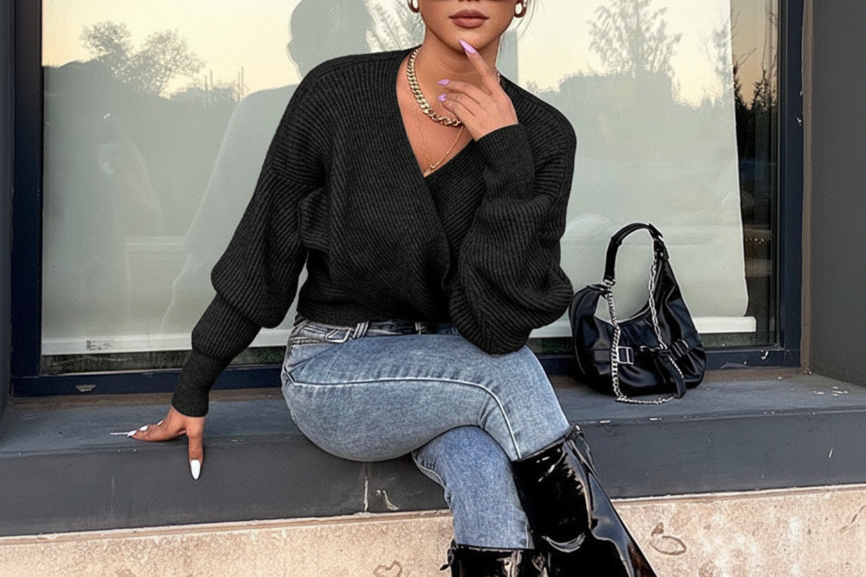 Crossover Wrap Pullover