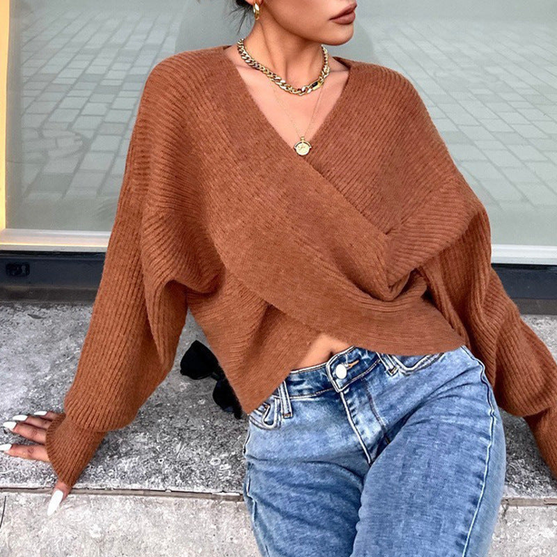 Crossover Wrap Pullover